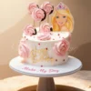 Princess customized birthday theme cake for first birthday and baby girl celebration