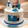 Boss Baby customized birthday theme cake for first birthday celebration