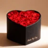 Luxury red rose heart box for special occasions